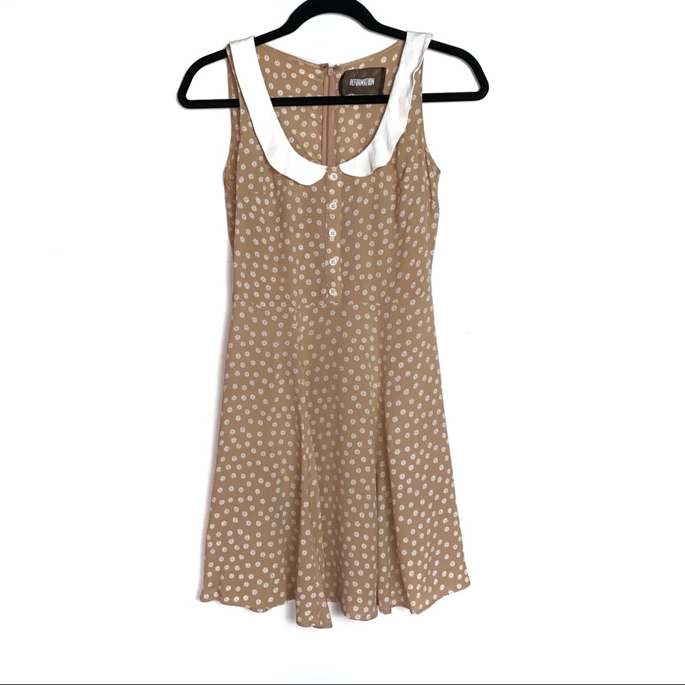 Reformation Bridget Floral Dandelion Dress